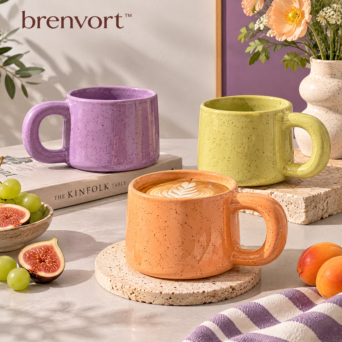 𝒃𝒓𝒆𝒏𝒗𝒐𝒓𝒕™ Wide-Handle Ceramic Mug
