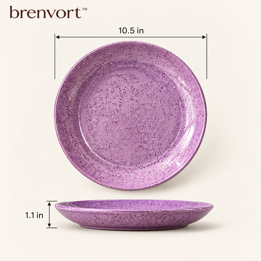 𝒃𝒓𝒆𝒏𝒗𝒐𝒓𝒕™ Speckled Ceramic Dinner Plate