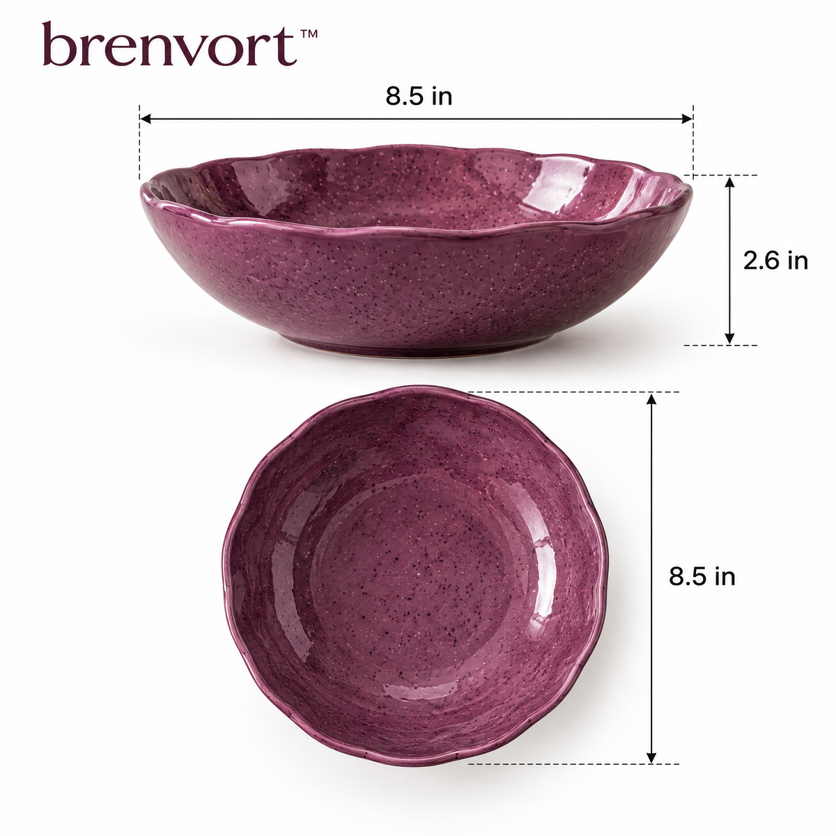 𝒃𝒓𝒆𝒏𝒗𝒐𝒓𝒕™ Deep Ceramic Pasta Bowl