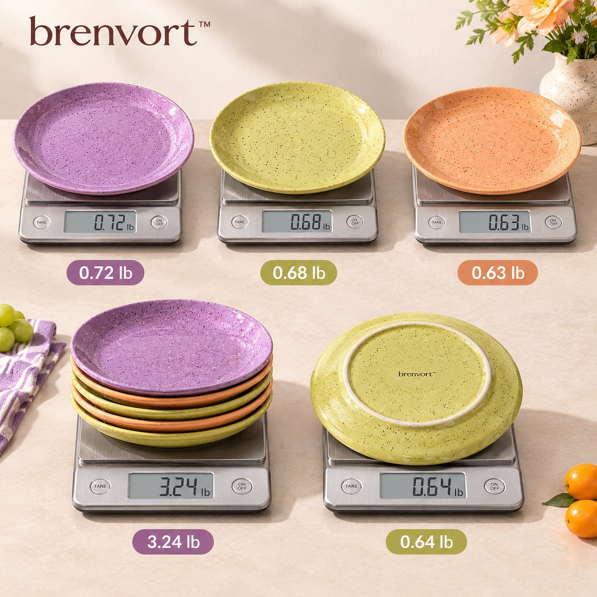 𝒃𝒓𝒆𝒏𝒗𝒐𝒓𝒕™ Speckled Ceramic Dinner Plate