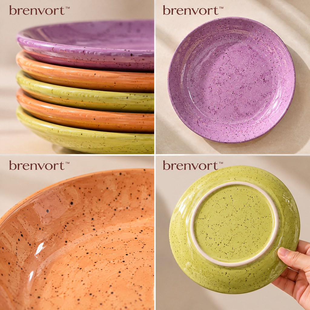 𝒃𝒓𝒆𝒏𝒗𝒐𝒓𝒕™ Speckled Ceramic Dinner Plate