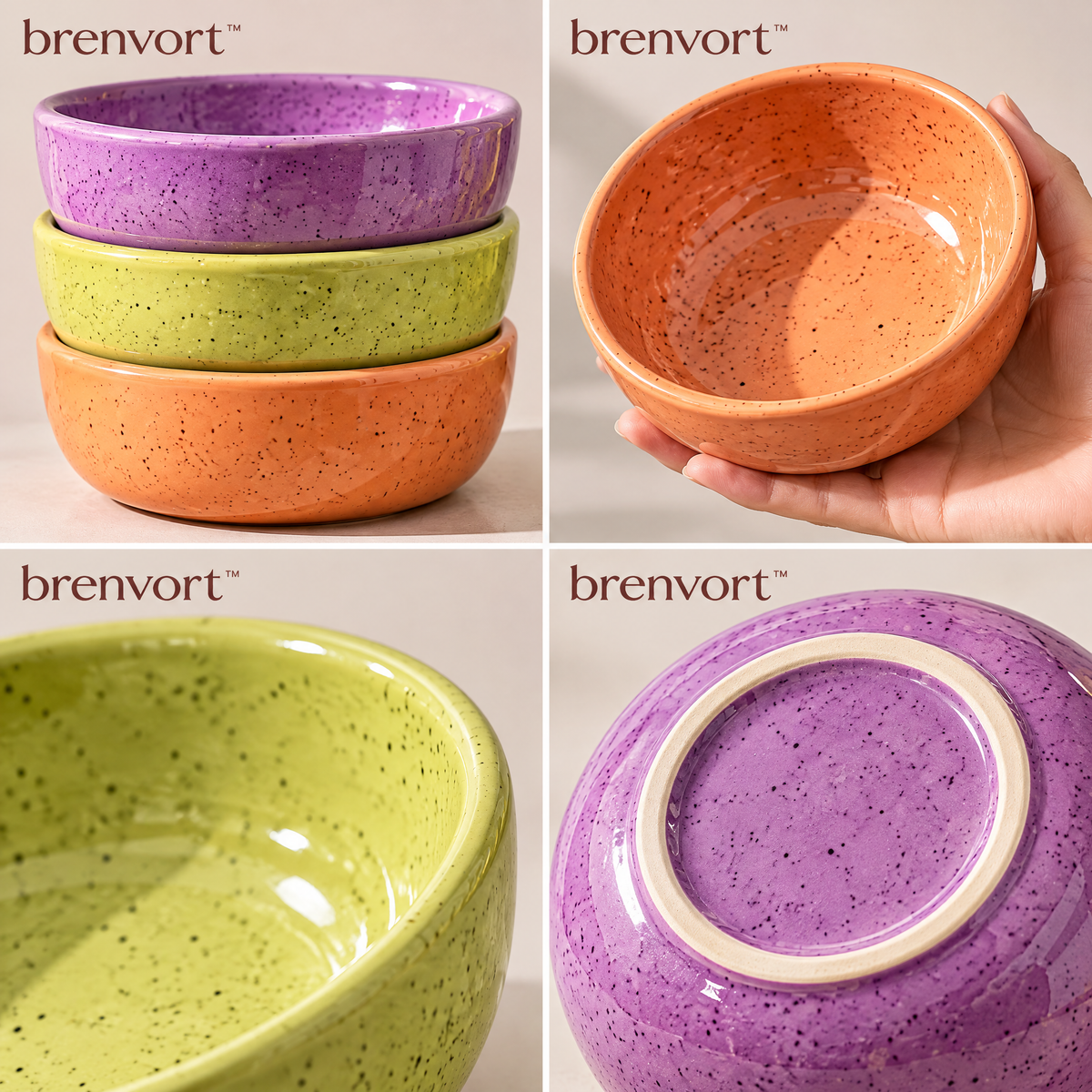 𝒃𝒓𝒆𝒏𝒗𝒐𝒓𝒕™ Mini Ceramic Dipping Dish Set