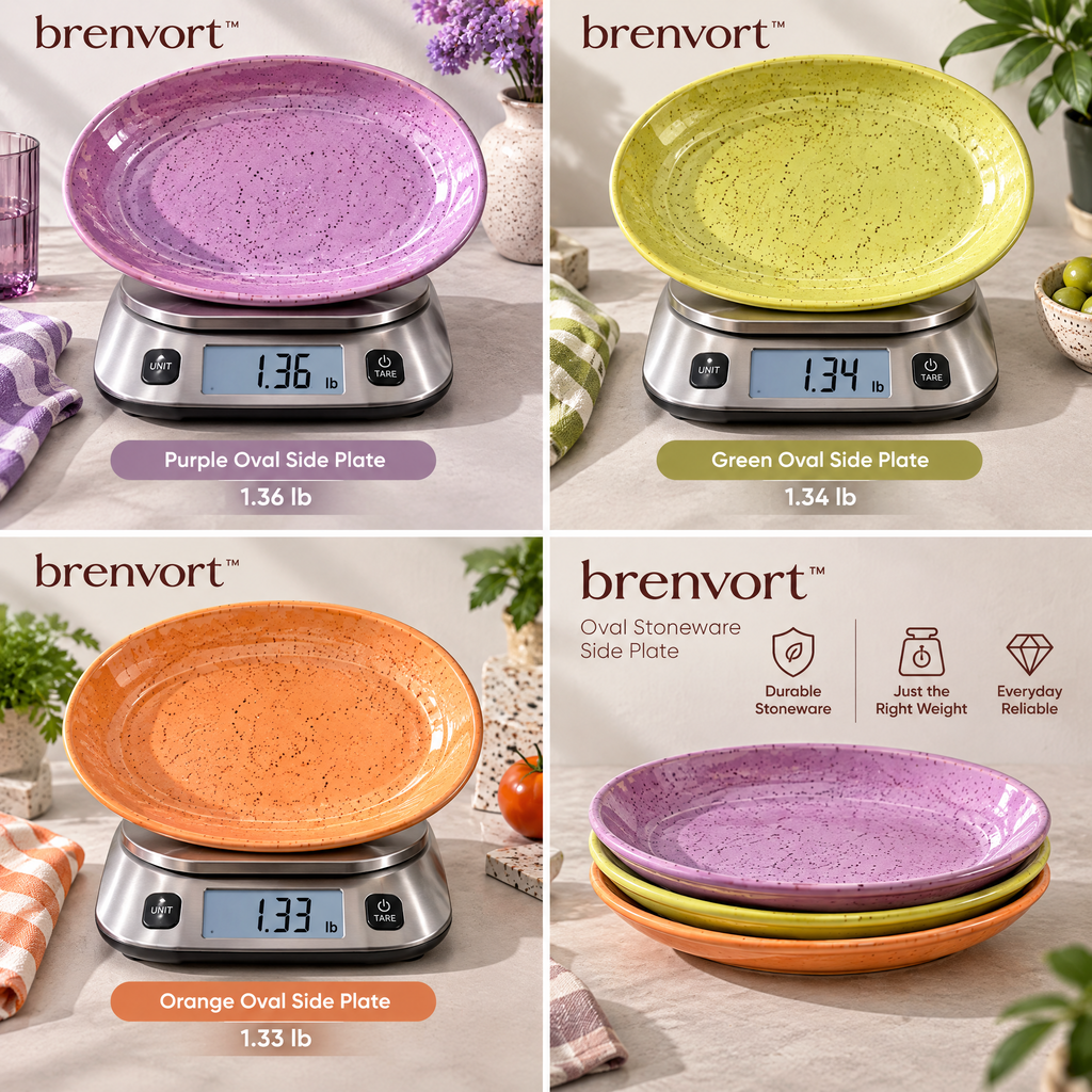 𝒃𝒓𝒆𝒏𝒗𝒐𝒓𝒕™ Oval Stoneware Side Plate