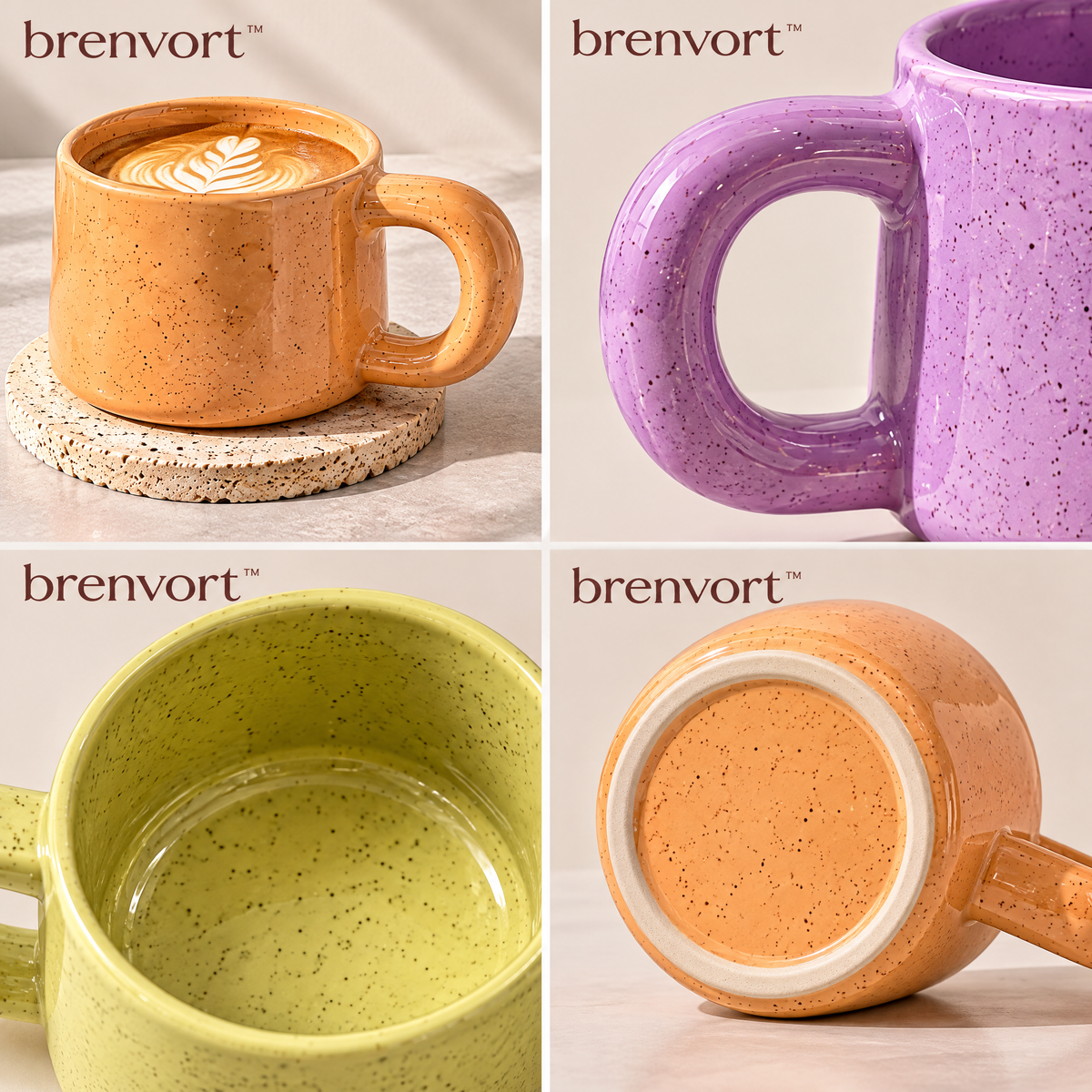 𝒃𝒓𝒆𝒏𝒗𝒐𝒓𝒕™ Wide-Handle Ceramic Mug