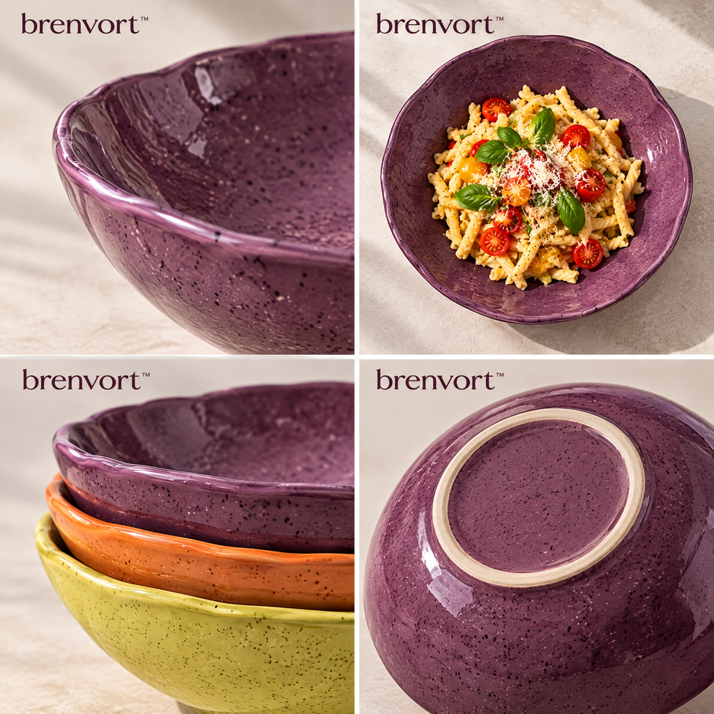 𝒃𝒓𝒆𝒏𝒗𝒐𝒓𝒕™ Deep Ceramic Pasta Bowl